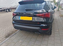 Achterlichten gedeeltelijk gesmoked , ontchroomd en diffuser in 3m satin black